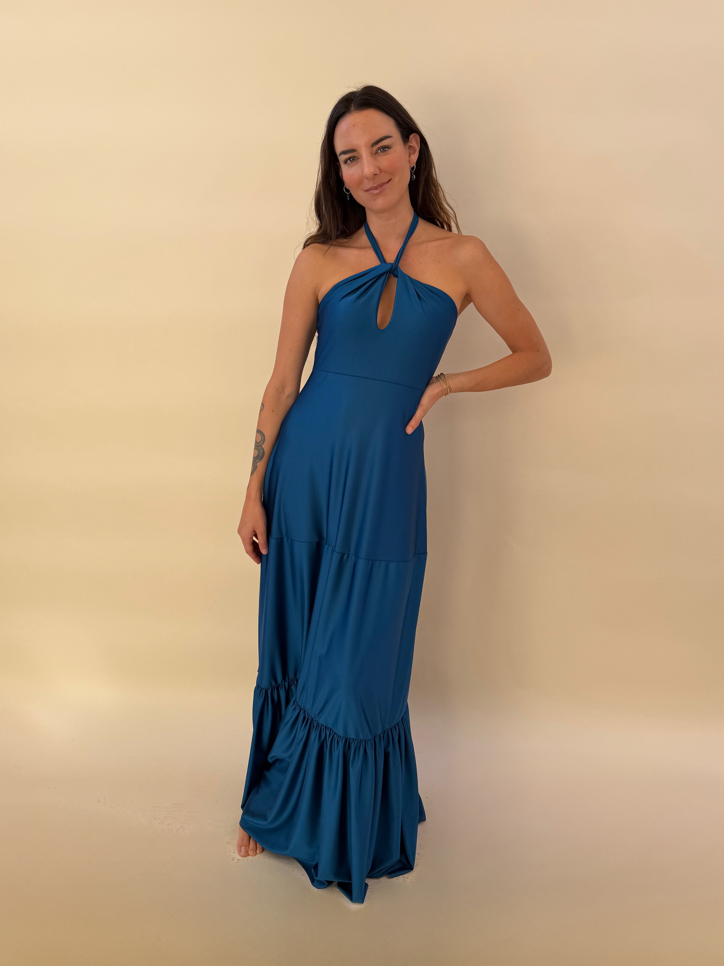 Vestido Amalia - Petróleo