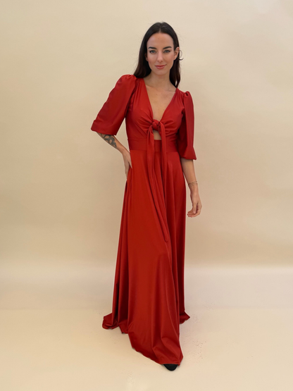 Vestido Raquel - Terracota
