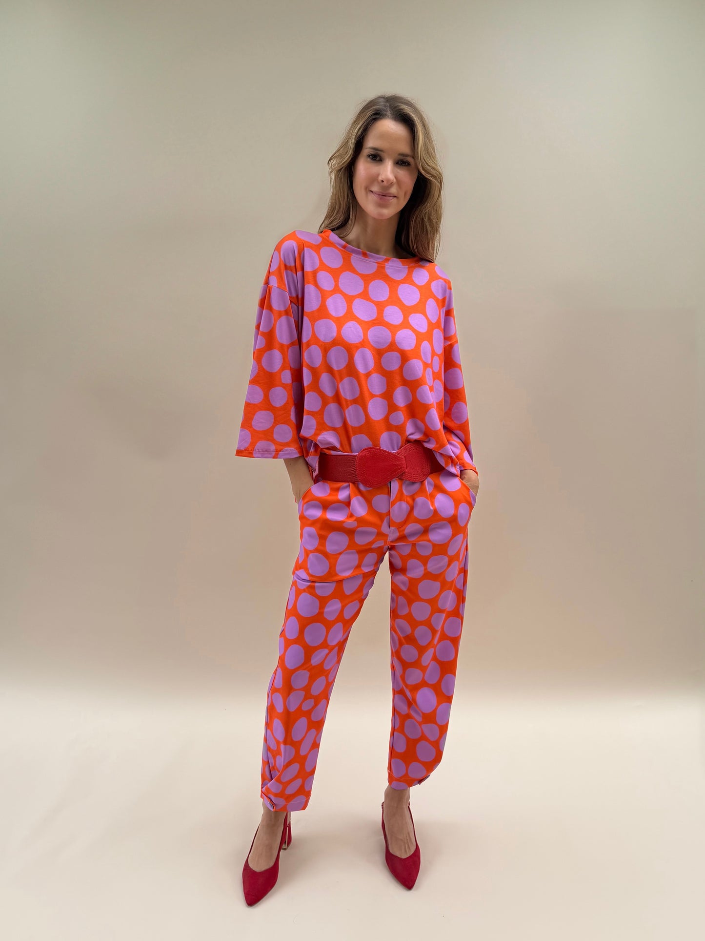 Pantalón Ana - Dots Lila