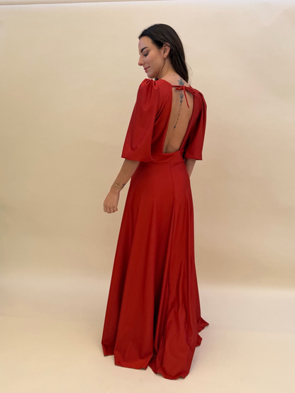 Vestido Raquel - Terracota