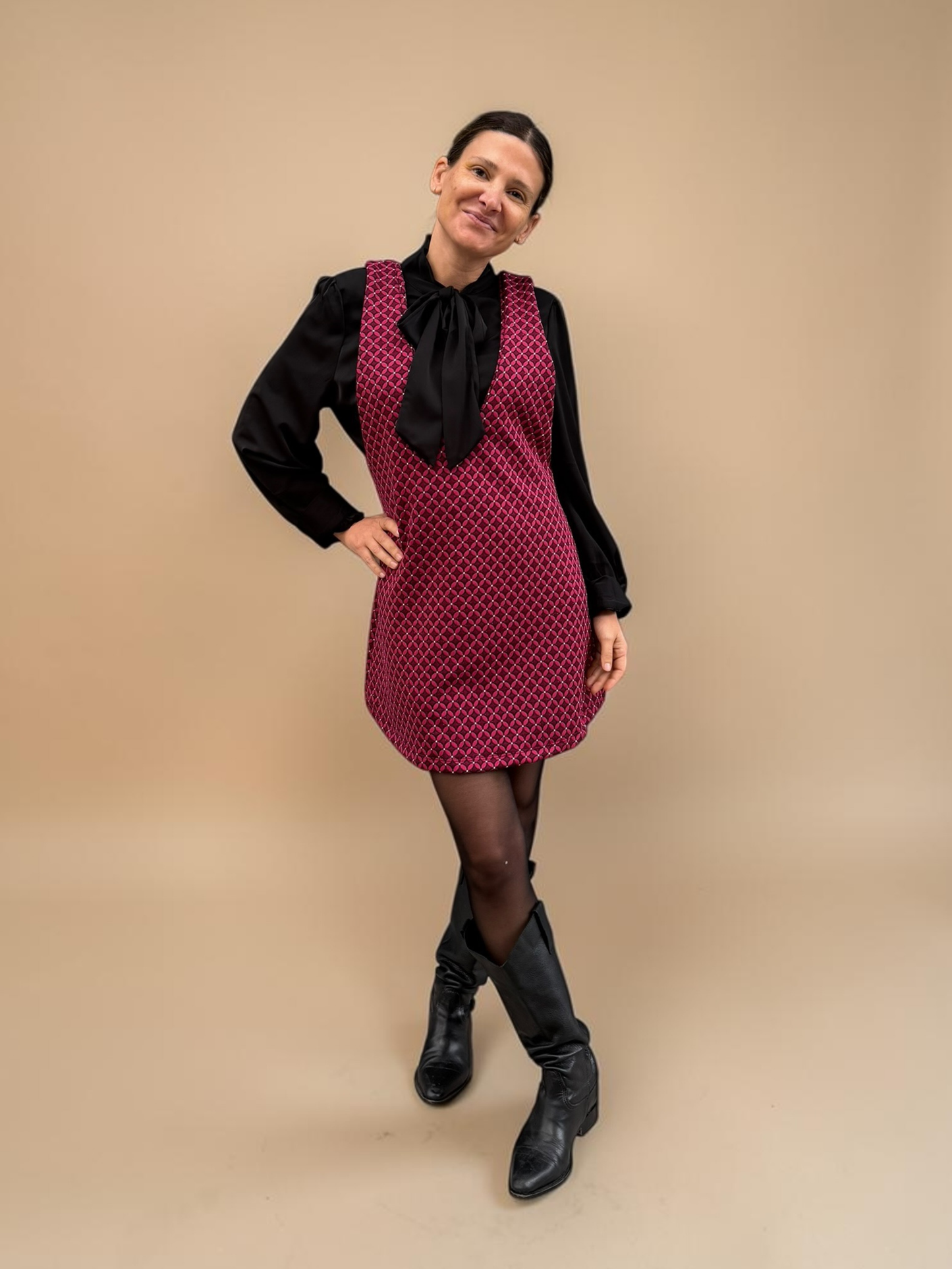 Jumper Florencia - Print Burdeo