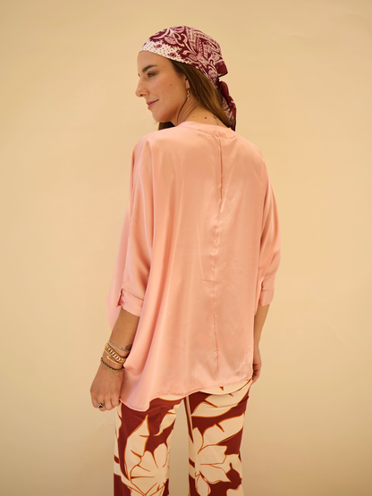 Blusa Paz - Palo rosa