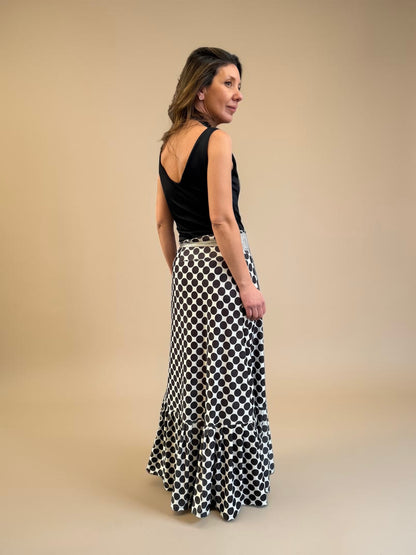 Falda María - Polka Negro