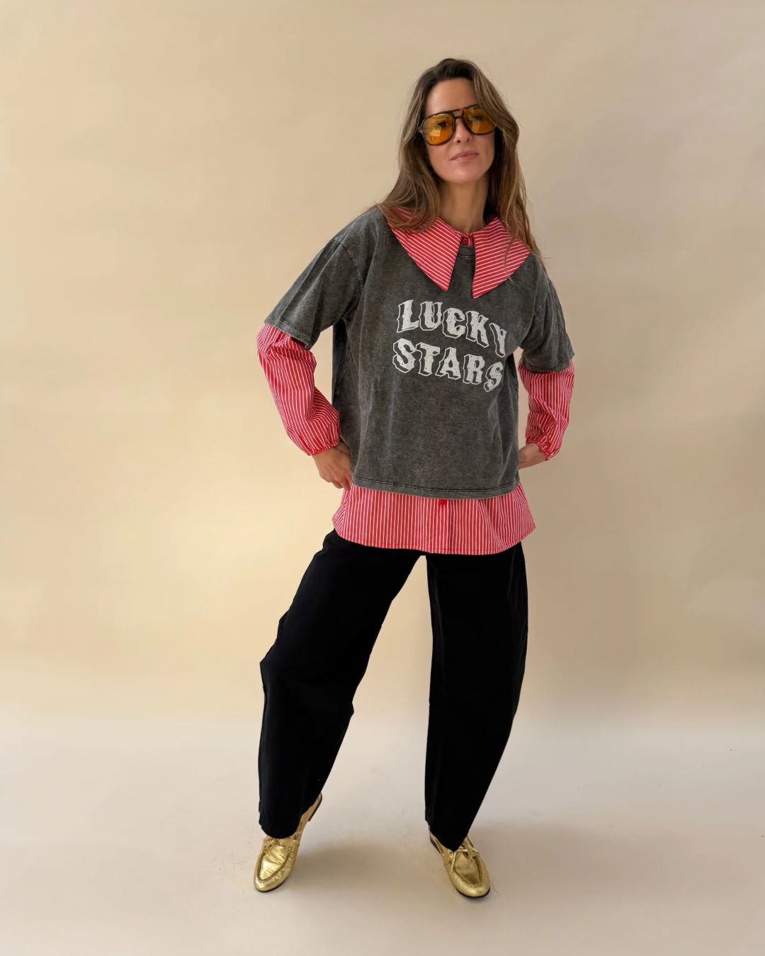 Polera Lucky Stars - Marengo