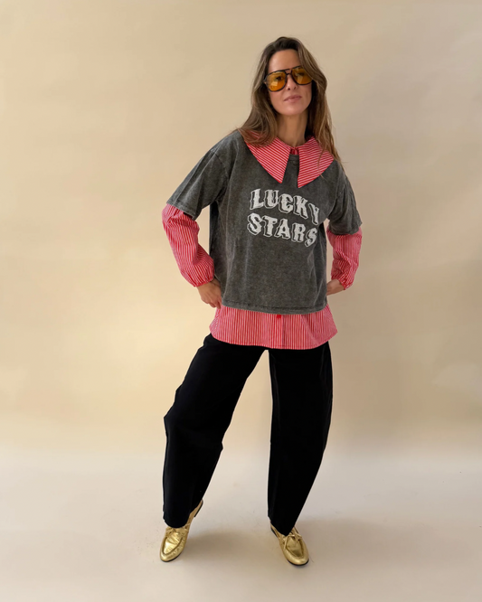 Polera Lucky Stars - Marengo