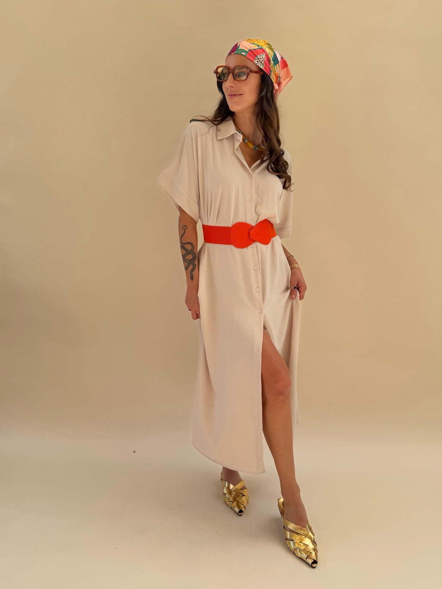 Vestido Julieta - Beige