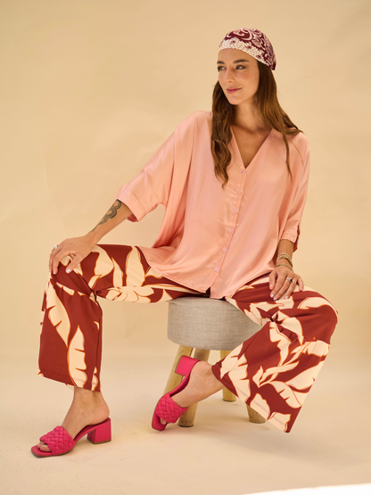 Blusa Paz - Palo rosa