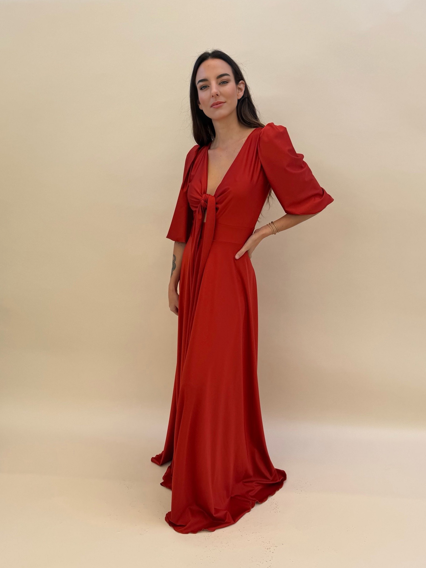 Vestido Raquel - Terracota