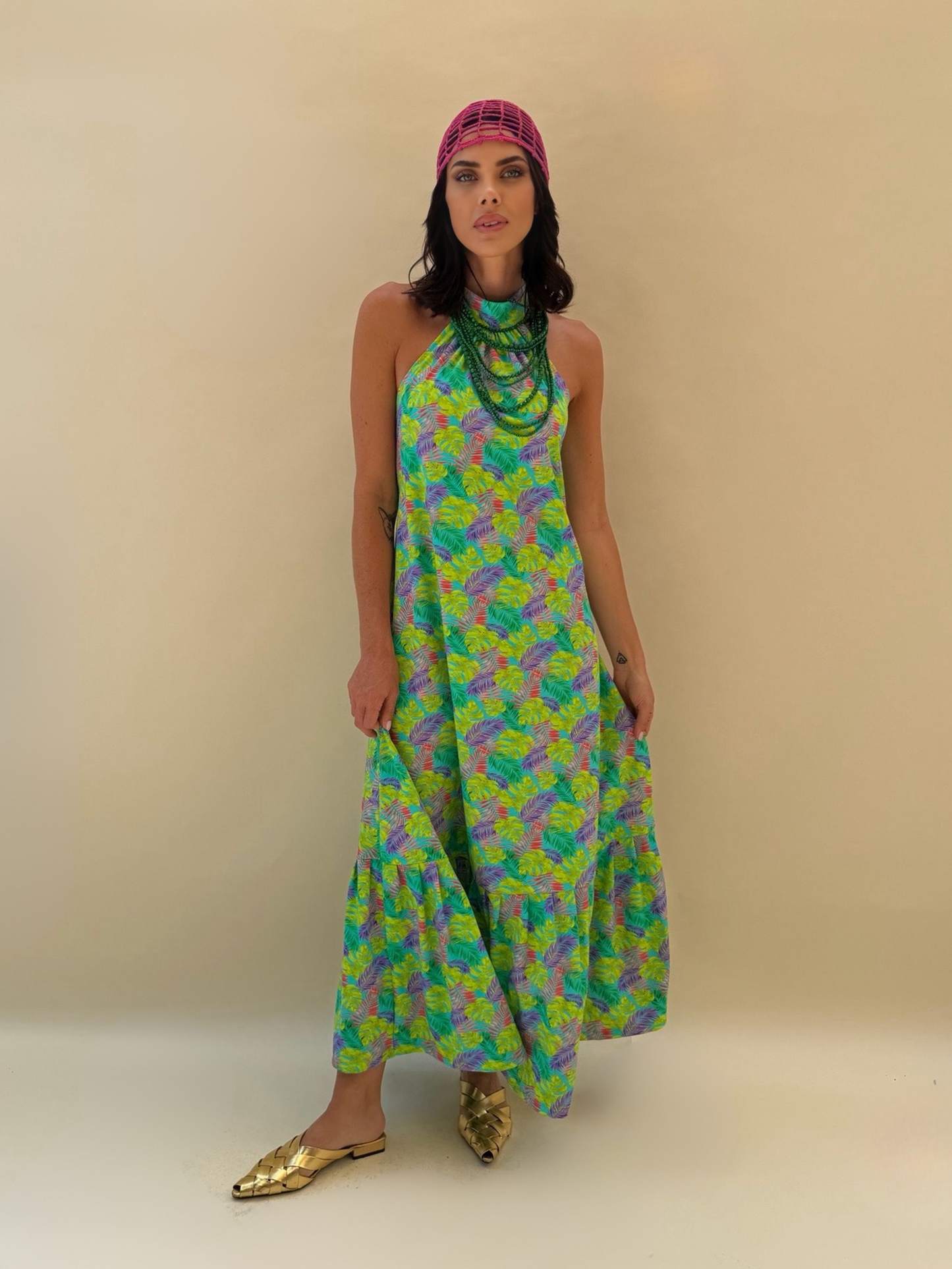 Vestido Fernanda - Tropical Verde
