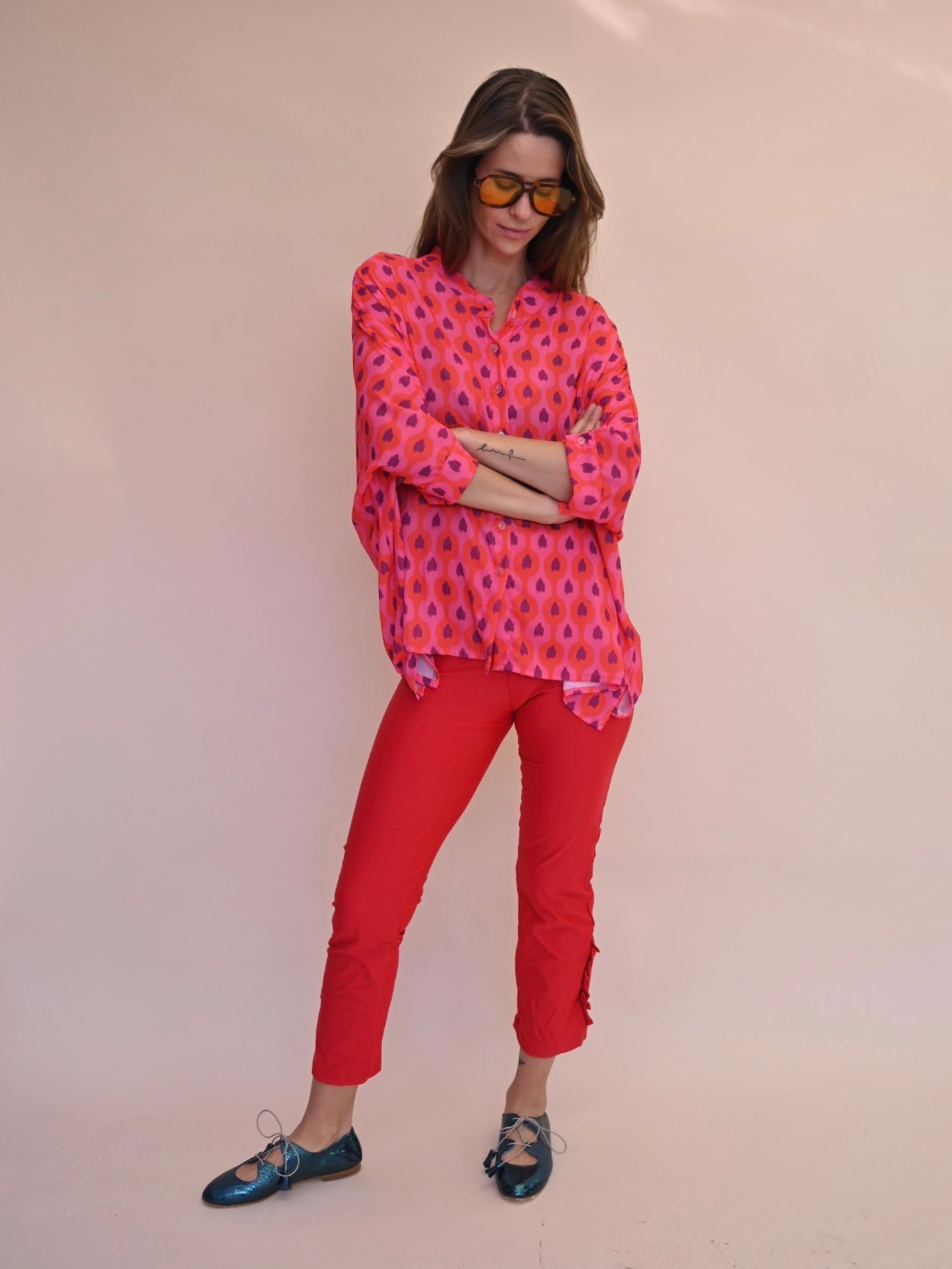 Blusa Paz - Rojo Morado