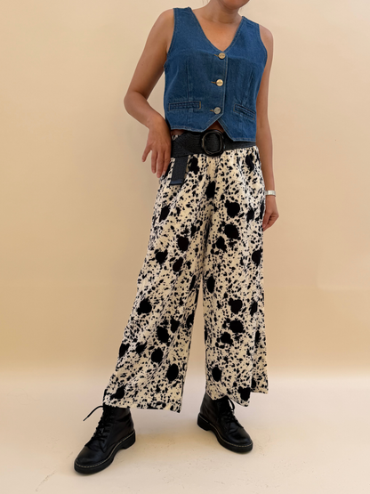 Pantalón Delfina - Print Blanco