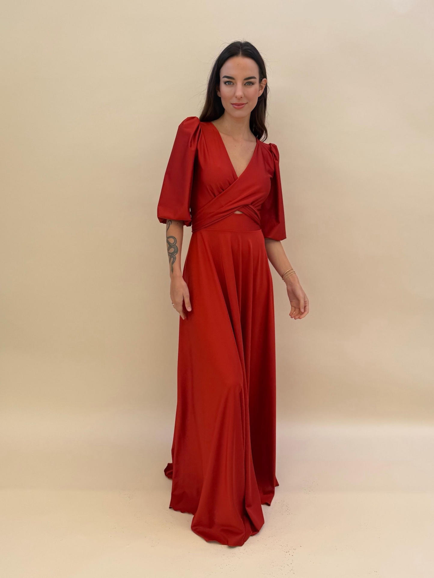Vestido Raquel - Terracota