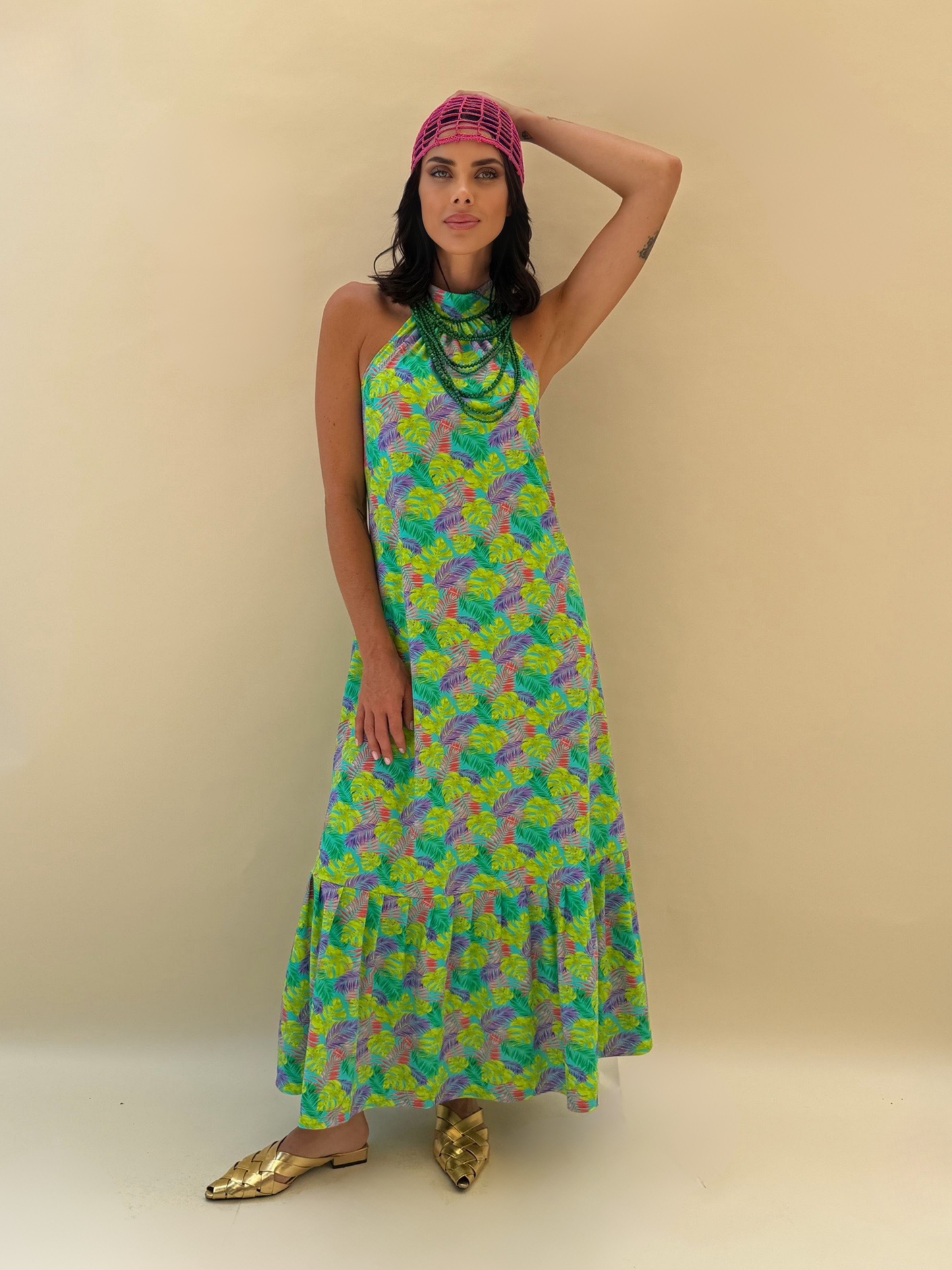 Vestido Fernanda - Tropical Verde