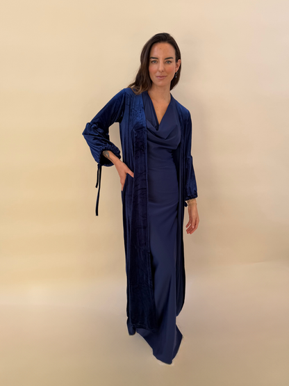 Kimono Velvet - Azul