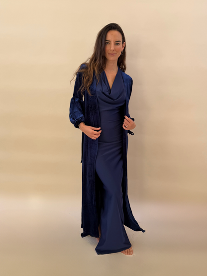 Kimono Velvet - Azul