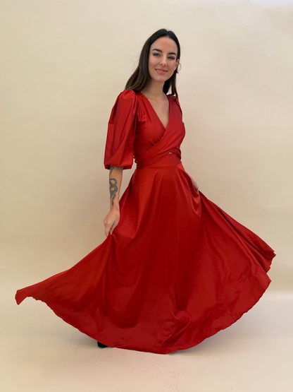 Vestido Raquel - Terracota