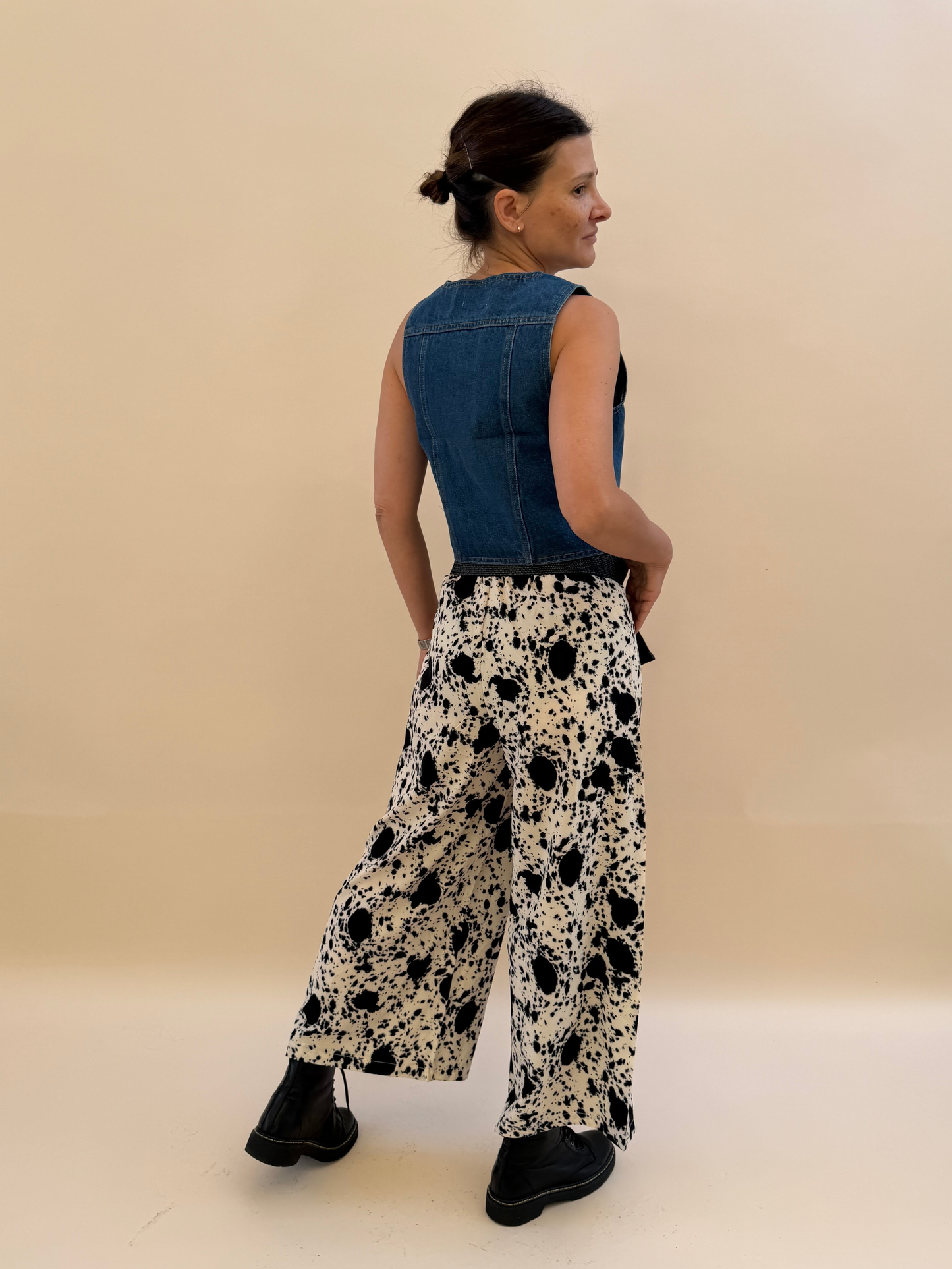Pantalón Delfina - Print Blanco