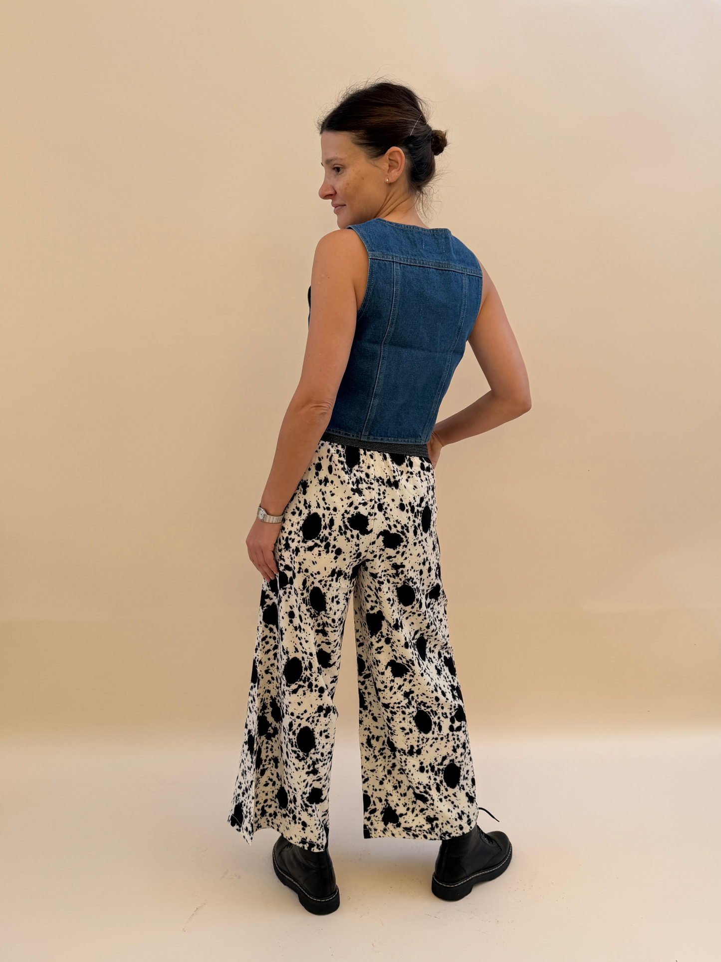 Pantalón Delfina - Print Blanco