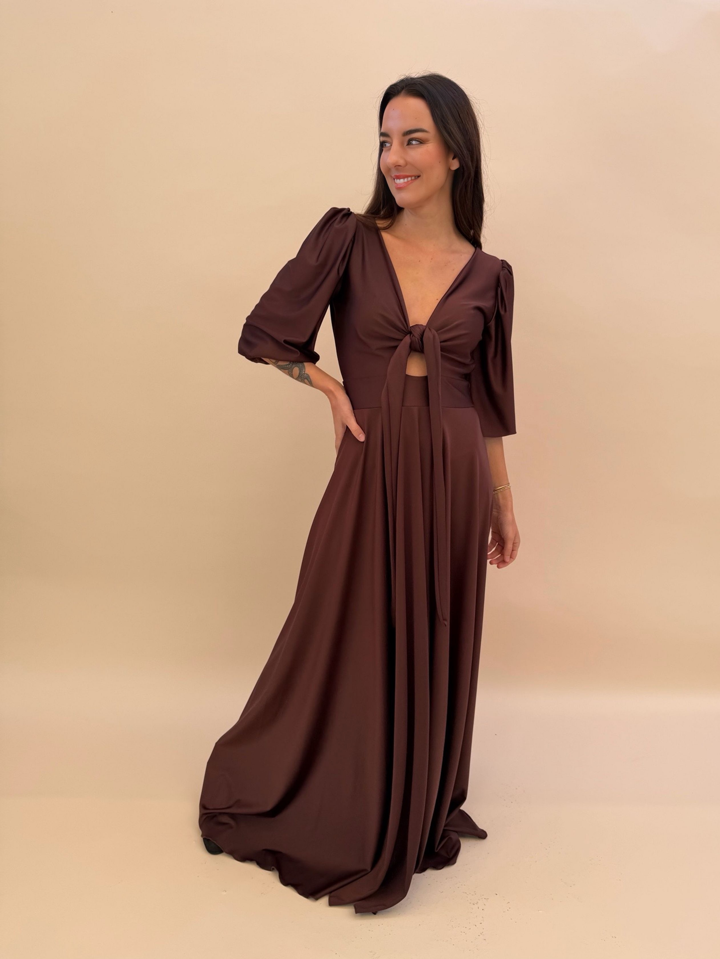 Vestido Raquel - Café