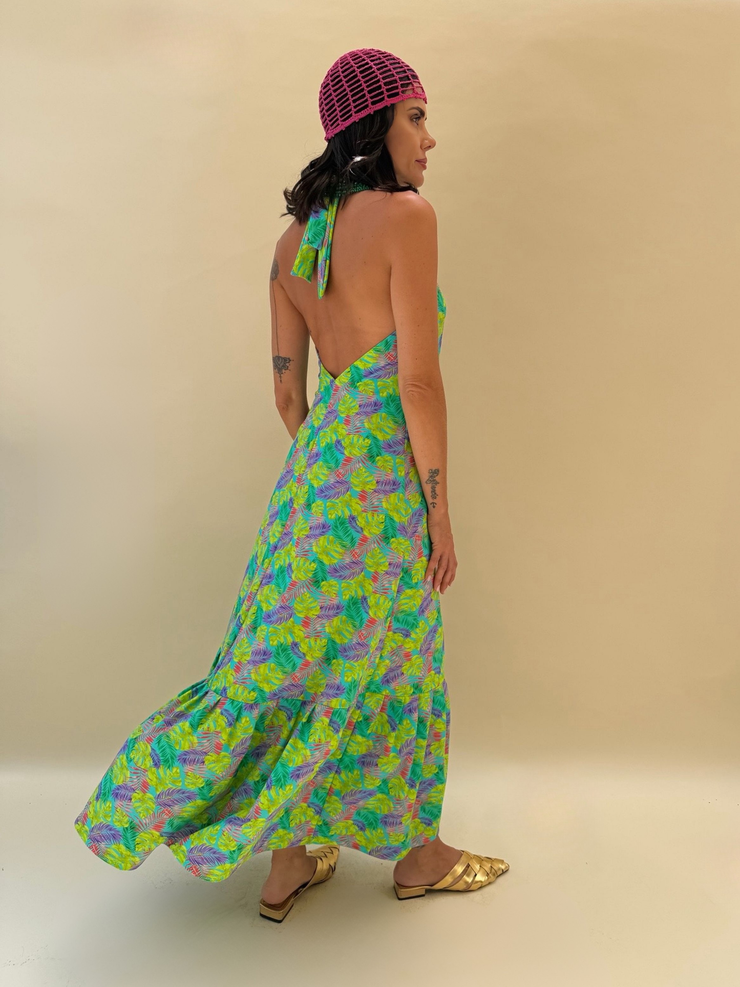 Vestido Fernanda - Tropical Verde