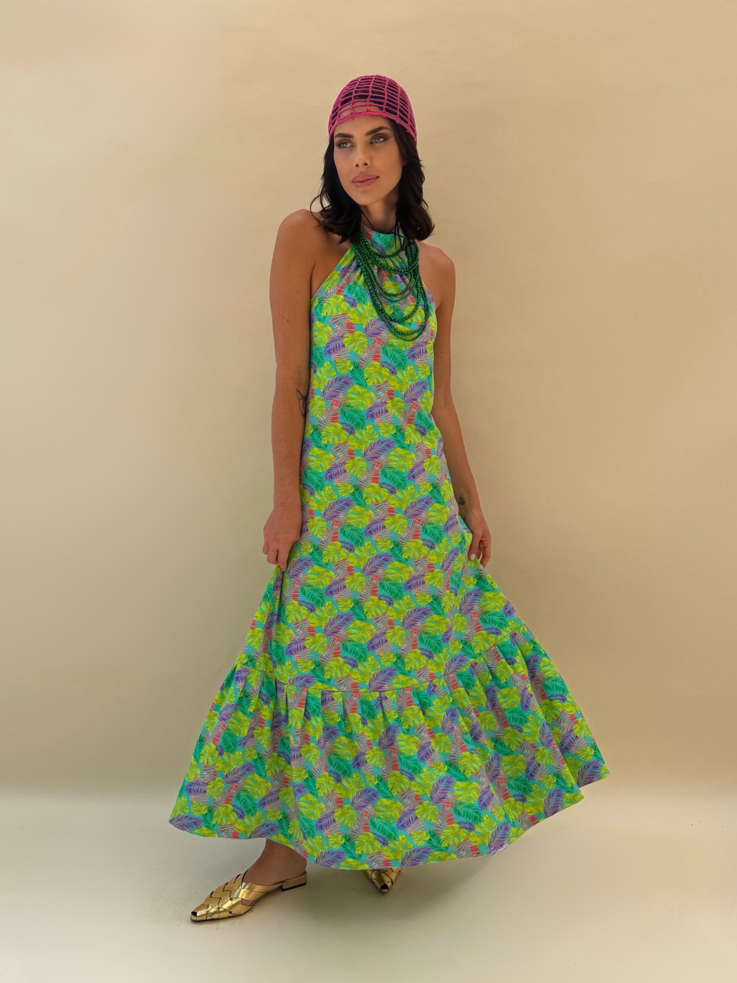 Vestido Fernanda - Tropical Verde