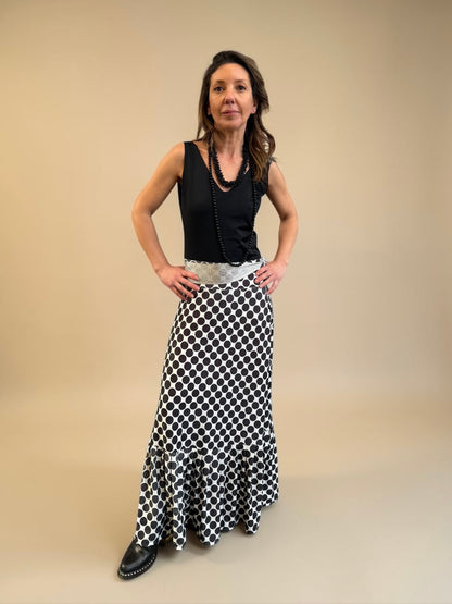 Falda María - Polka Negro