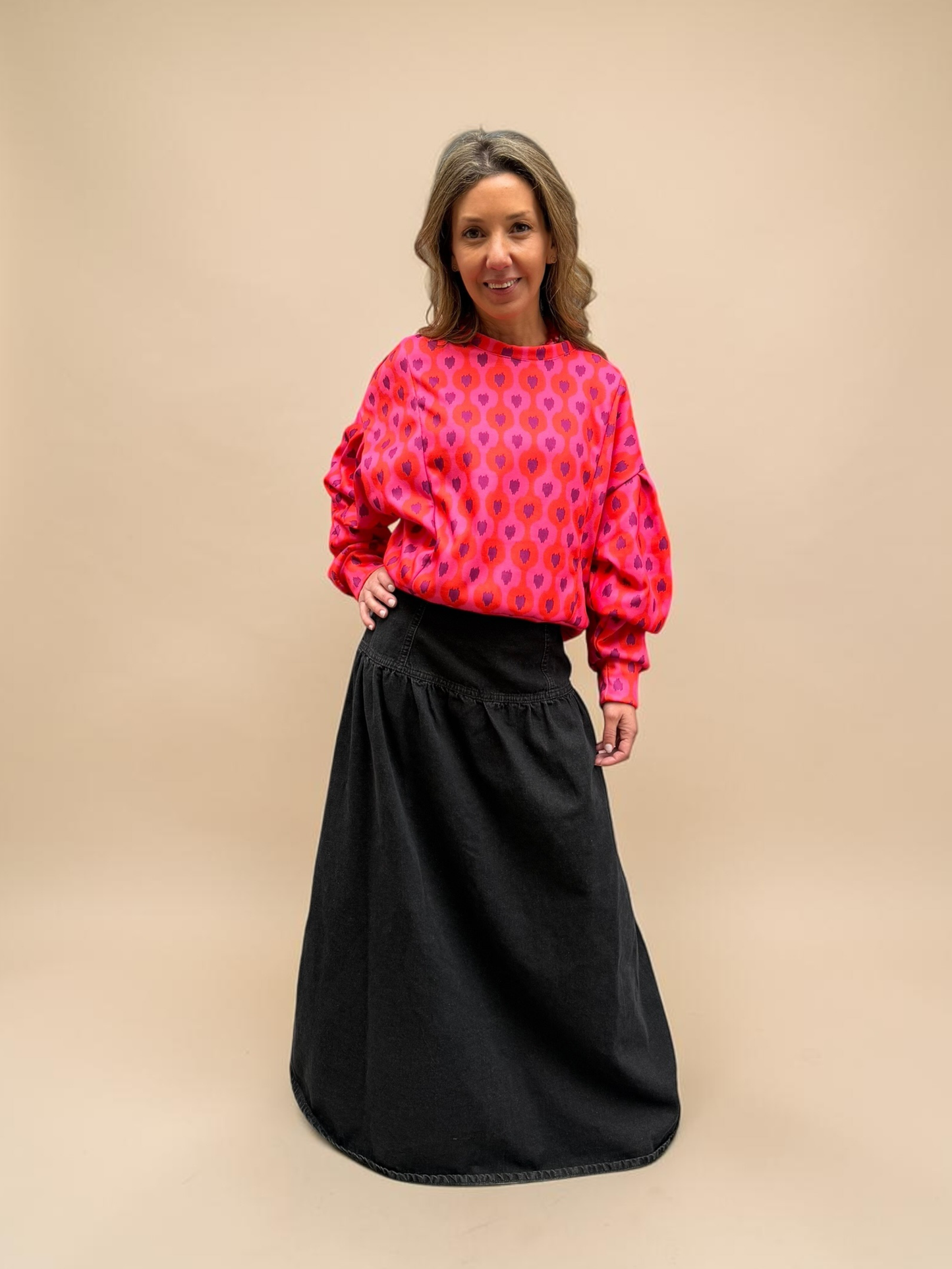 Polerón María - Rojo Morado