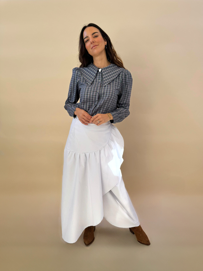 Blusa Clarita - Cuadrille Azul
