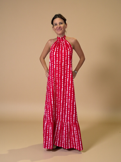 Vestido Fernanda - Print Rojo