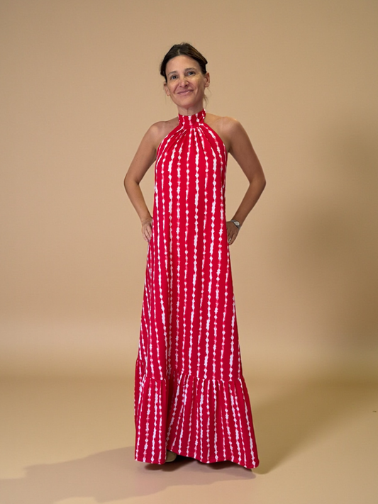 Vestido Fernanda - Print Rojo