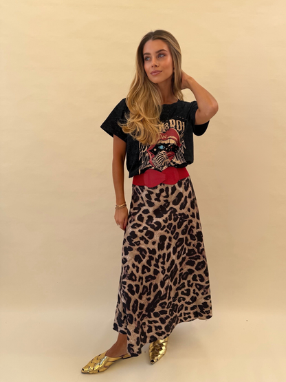 Falda Isidora - Leopardo Café