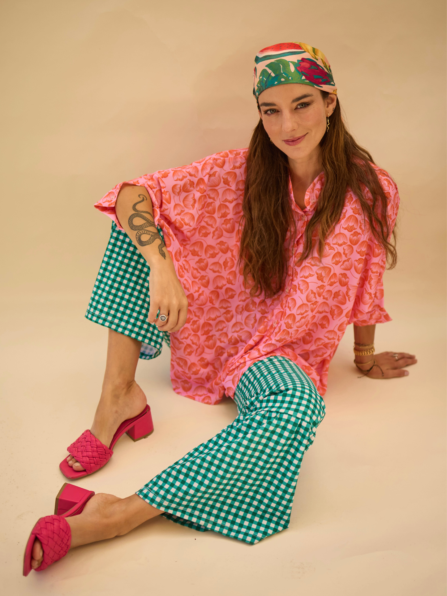 Patas Adela - Vichy Verde
