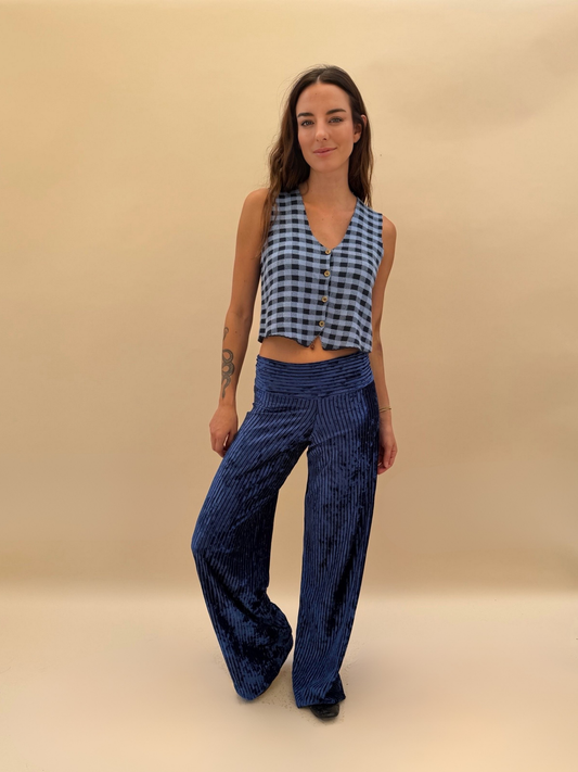 Patas Palazzo - Azul