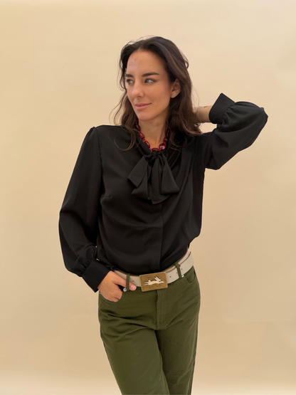 Blusa Flori - Negra
