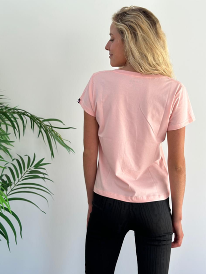 Polera Hebra - Estampado Rosado