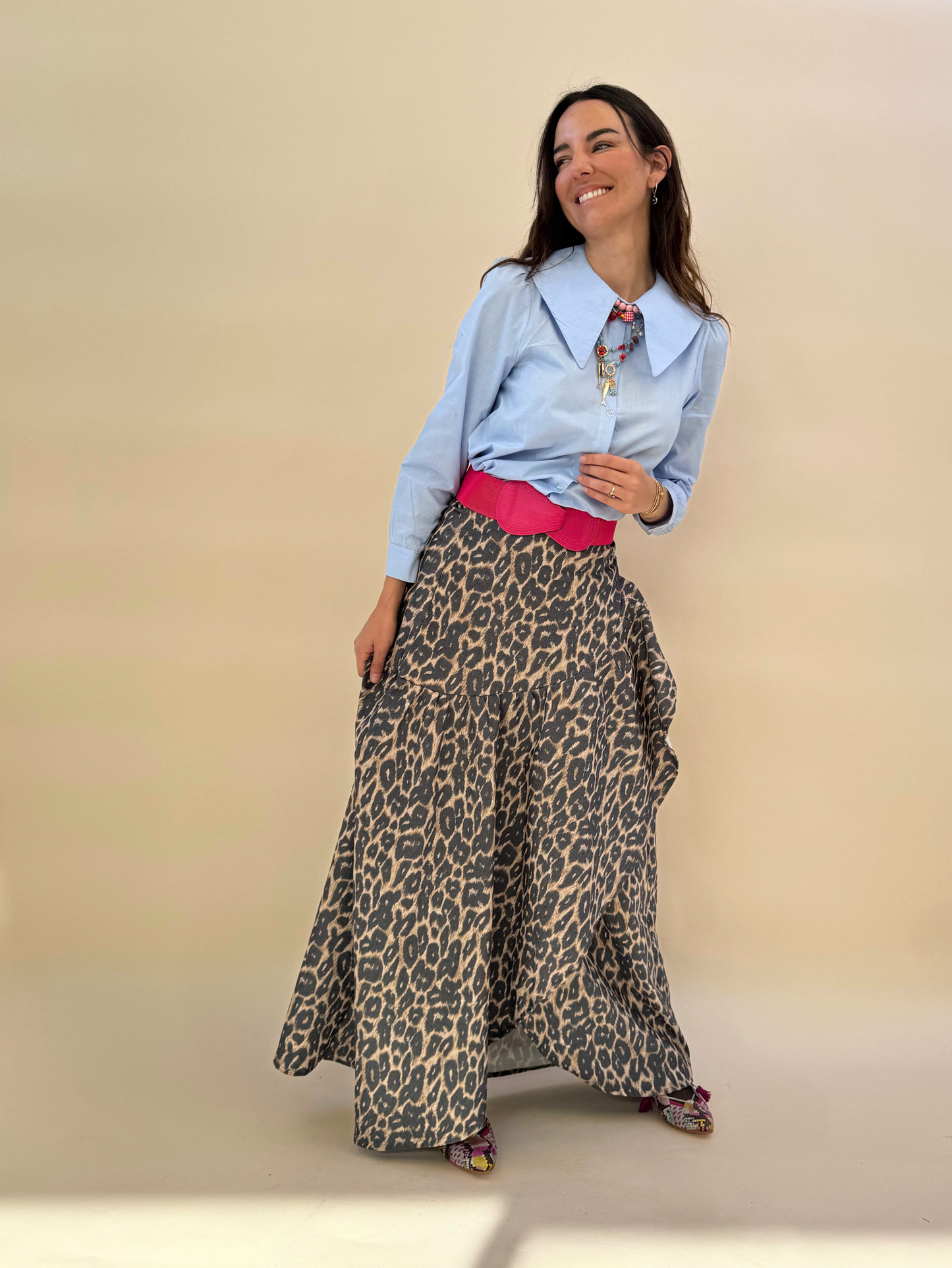 Falda Ofelia - Print Claro