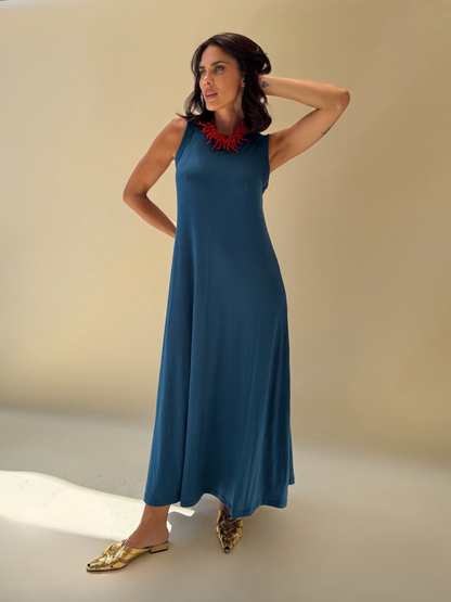 Vestido Candelaria - Petróleo
