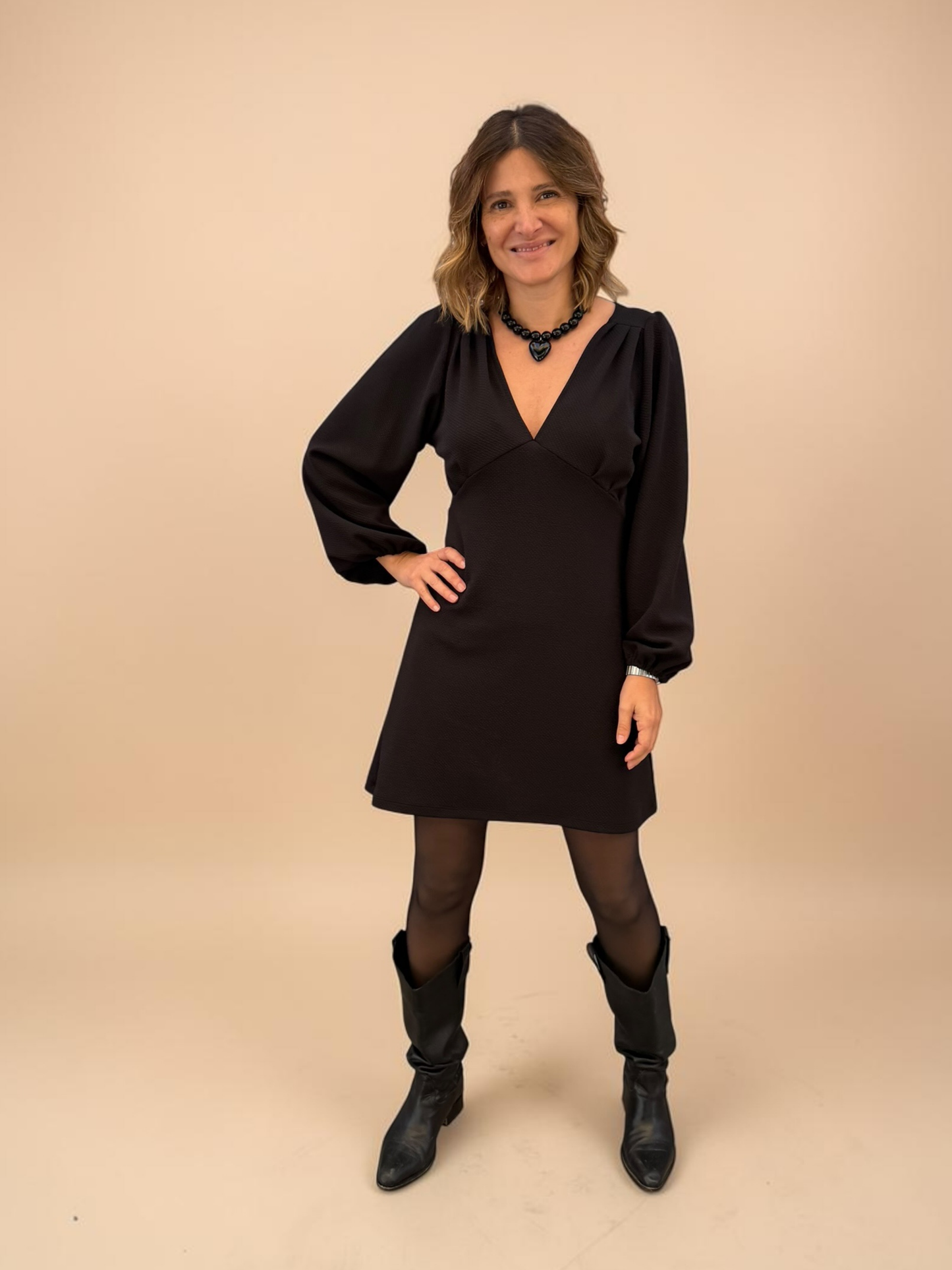Vestido Amparo - Negro