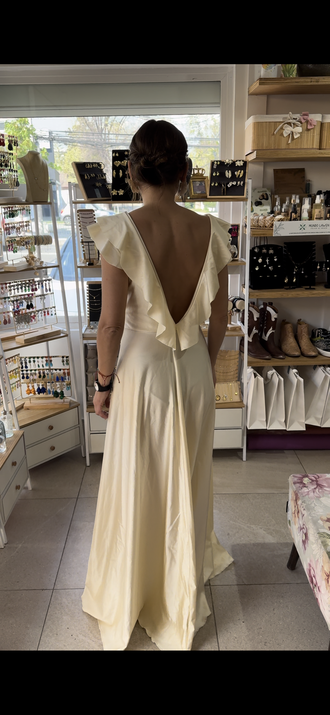 Vestido Soledad Ivory