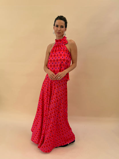 Falda Lucía - Rojo Morado