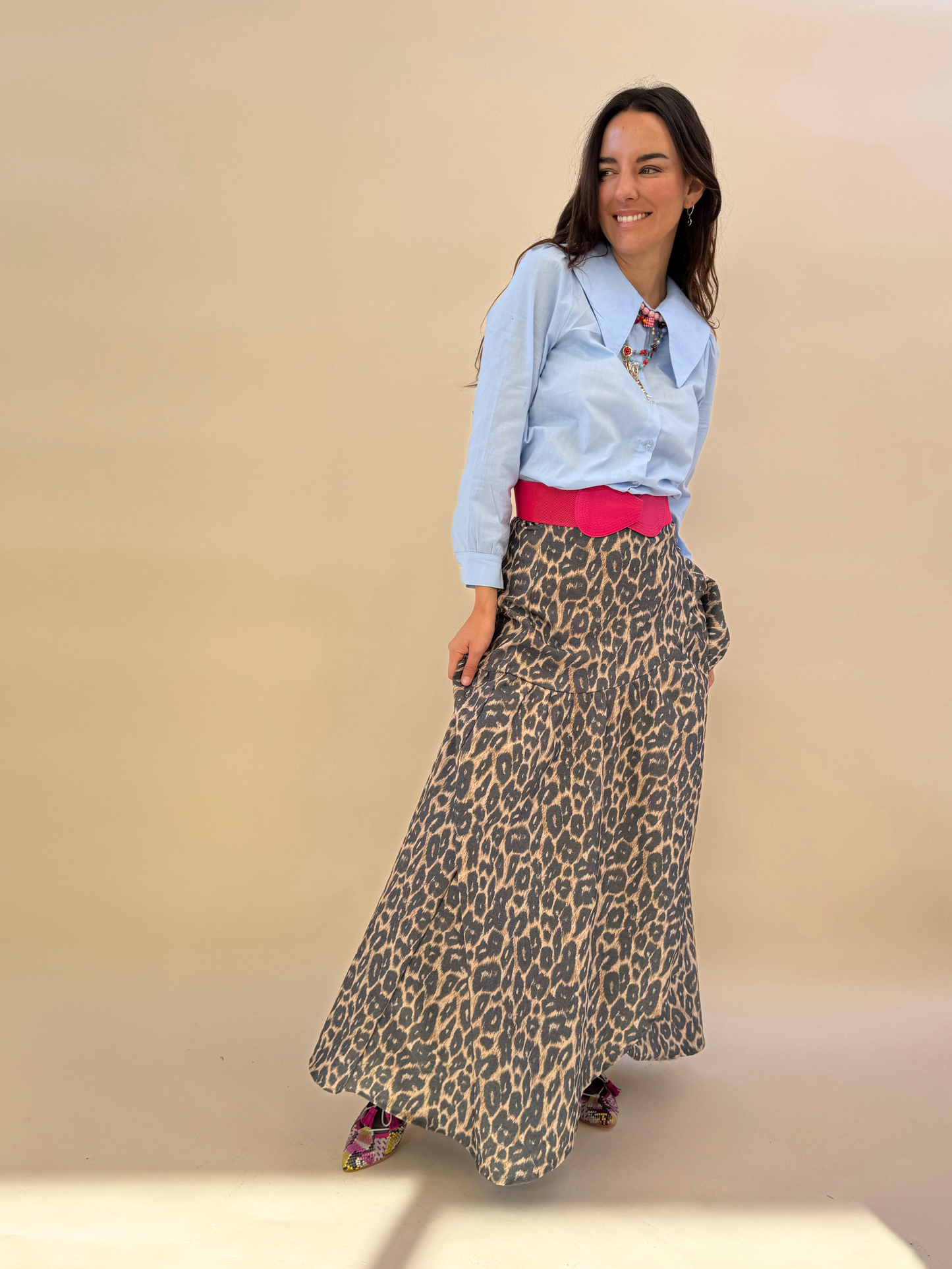 Falda Ofelia - Print Claro