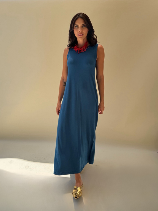 Vestido Candelaria - Petróleo