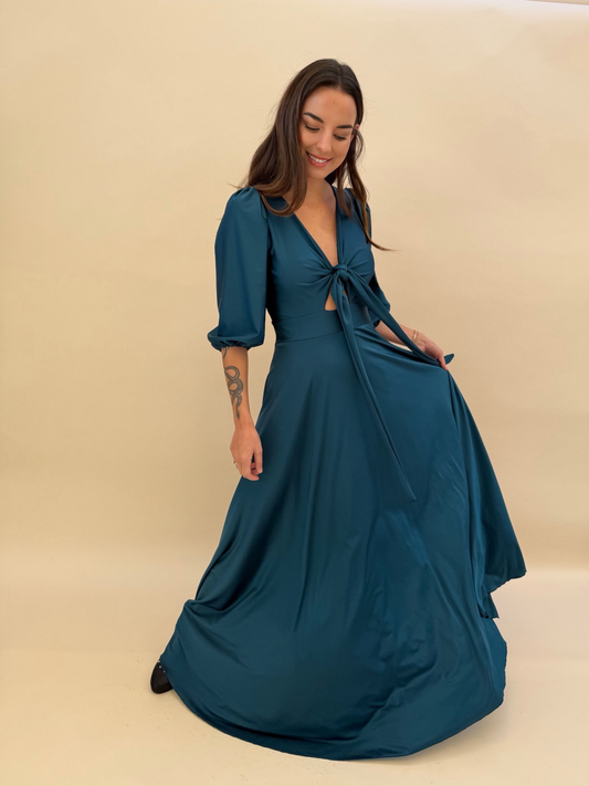 Vestido Raquel - Petróleo