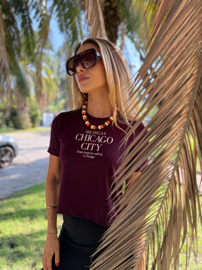 Polera Chicago - Burdeo