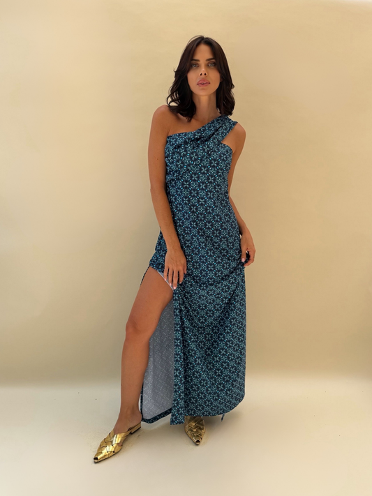 Vestido Nina - Print Azul