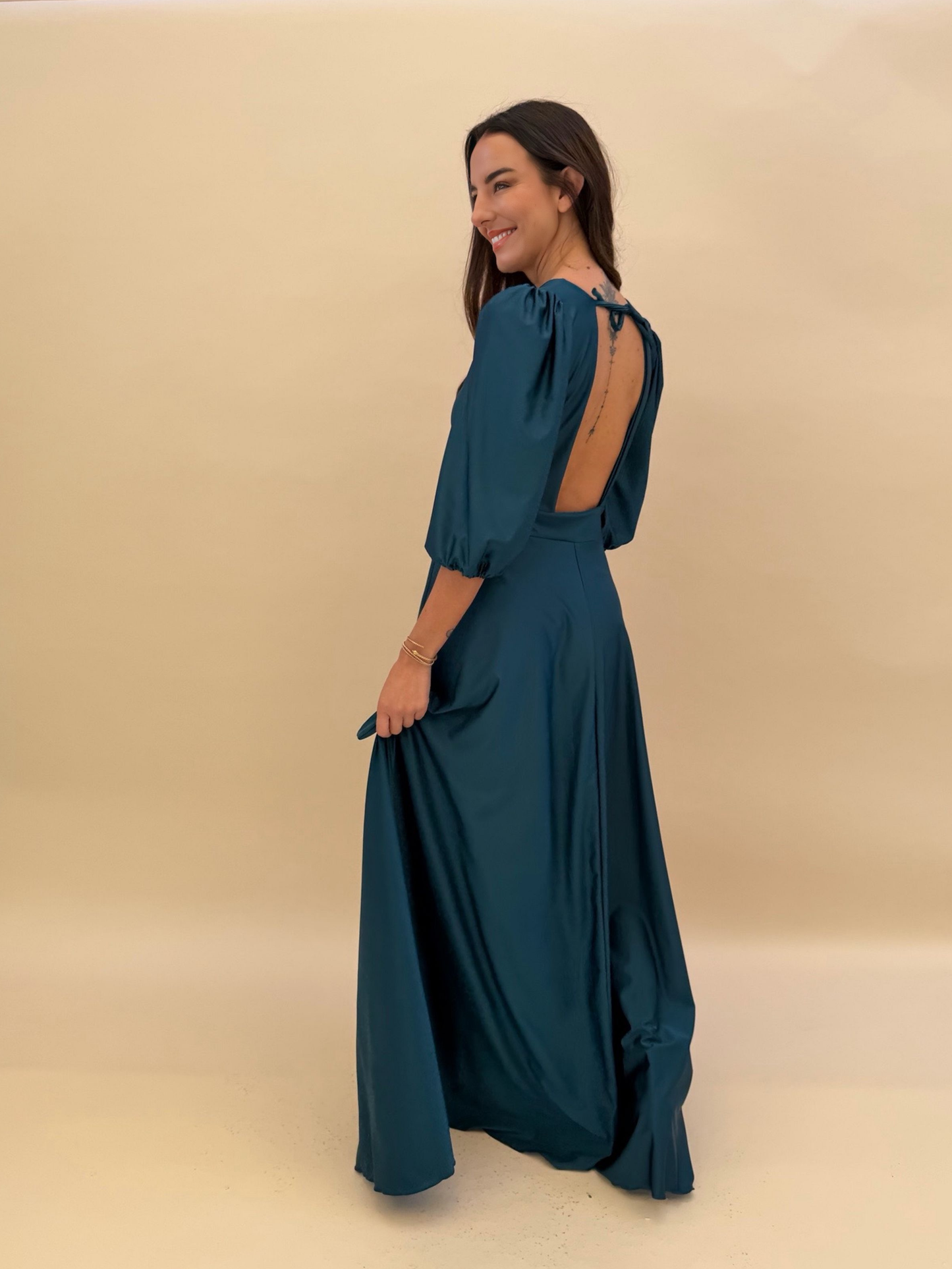 Vestido Raquel - Petróleo