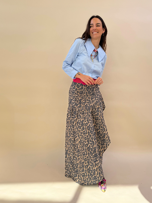 Falda Ofelia - Print Claro