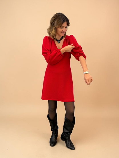 Vestido Amparo - Rojo
