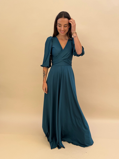 Vestido Raquel - Petróleo