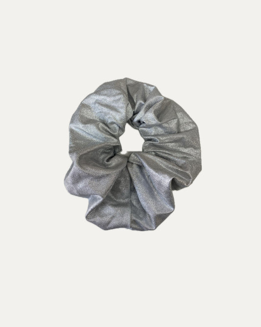 Collet Scrunchie Plateado